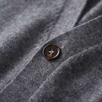 Cardigan en cachemire à col en V pour homme, personnalisé, nouvelle collection automne-hiver, tricoté à boutons, coupe ample