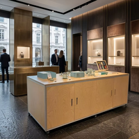 Vitrine de collection modulaire, buffet design pour magasin haut de gamme, vitrine de collection de qualité muséale avec cadre en aluminium