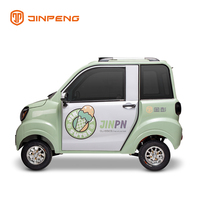 Jinpeng EEC-COC, Vehículo Eléctrico para el Mercado Europeo, 3 Asientos, Cabina Cerrada, Cuatro Ruedas, Auto para Adultos, Mini Auto de Fábrica