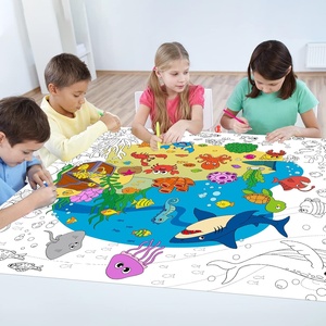 En gros, Poster de coloriage personnalisé sur le thème de <span class=keywords><strong>la</strong></span> mer, Papier <span class=keywords><strong>à</strong></span> dessin DIY en rouleau, Grande nappe, Artisanat artistique pour <span class=keywords><strong>la</strong></span> décoration murale <span class=keywords><strong>à</strong></span> <span class=keywords><strong>la</strong></span> maison et <span class=keywords><strong>à</strong></span> l'école - Product Image 2