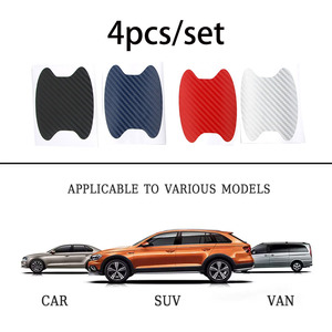 4pcs Anti-Scratch <span class=keywords><strong>Car</strong></span> Carbon Fiber <span class=keywords><strong>Door</strong></span> <span class=keywords><strong>Sticker</strong></span> Auto Handle Cover Vehicle <span class=keywords><strong>Door</strong></span> Bowl Protective Stickers para carros - Product Image 4