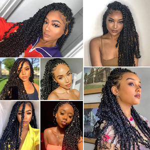 Extensiones de Cabello Sintético Pre-Enlazadas para Trenzas, Ondas de Agua de 24 Pulgadas, Cabello para Trenzas Ombre Esponjosas Estilo Passion Twist - Product Image 6