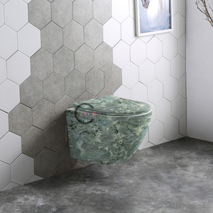 Inodoro de Porcelana Ecológico para Baño, con Sifón en P, de Cerámica, Suspendido en la Pared - Product Image 1