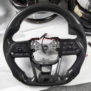 พวงมาลัยรถสปอร์ตคาร์บอนไฟเบอร์เหมาะสำหรับ Lexus LX570 ES <span class=keywords><strong>GS</strong></span> RX LX GX450 GX460 ES300h IS250 IS300 IS350 - Product Image 1
