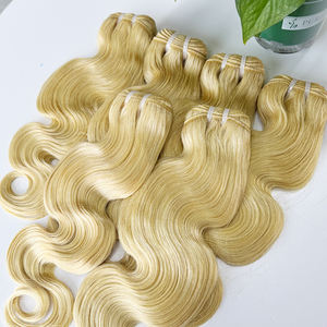 Extensions de cheveux humains ondulés Premium 613 pour la coloration, le coiffage et les commandes personnalisées - Product Image 5