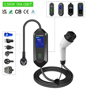 Factory Supplier OEM/ODM Accepted Portable EV Charger 230V 32A 7KW Type 2 IEC 62196 AC Charger with Blue Industrial Plug