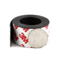 Feuille de bandes auto-adhésives de qualité supérieure aimant en caoutchouc Flexible personnalisé 3M ruban magnétique adhésif Double face
