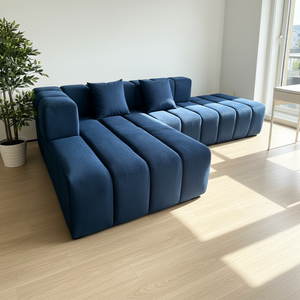 Sofá Seccional Modular Minimalista Nórdico Italiano de <span class=keywords><strong>Dos</strong></span> <span class=keywords><strong>Plazas</strong></span>, Relleno de Esponja, Ecológico, Cómodo, para Sala de Estar, Hotel, Apartamento - Product Image 4