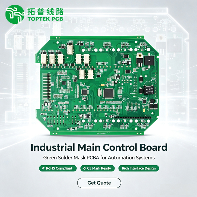 Toptek Prototype PCB PCBA Manufacturer Offering PCB Assembly Component Sourcing SMT High Quality Fast Lead-time IPC-A-610