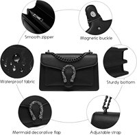 Sacs bandoulière pour femmes, petits sacs à main en cuir PU, sac à bandoulière, sac de soirée, sacs matelassés avec chaîne