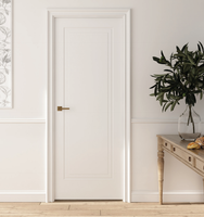 Porte intérieure moderne en MDF blanc non fini, 2 panneaux, 30x80 pouces, pour villa