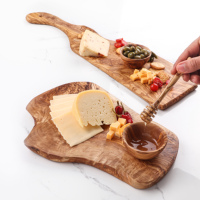 Planche à découper en bois d'olivier méditerranéen, faite à la main, durable, antibactérienne, écologique, épaisseur 2,0 cm, très vendue