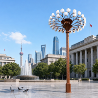 Dekorative Fernbedienbare RGB LED-Baumbeleuchtung Blumenförmiger Laternenpfahl Außenbeleuchtung für Garten, Platz, Park, Straße und Quadrat