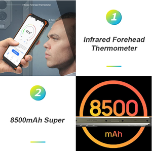 Smartphone robuste <span class=keywords><strong>Doogee</strong></span> <span class=keywords><strong>S86</strong></span> Pro IP68, 8500 mAh, 6,1 pouces, 8 Go + 128 Go, Helio P60, bandes mondiales, triple caméra, thermomètre, téléphone portable - Product Image 2