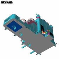 Château Gonflable Bleu avec Toboggan et Piscine pour Enfants, Idéal pour Location d'Événements, Aire de Jeux Gonflable Arc-en-ciel