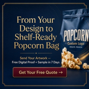 Bolsa para <span class=keywords><strong>Palomitas</strong></span> Personalizada con Impresión, Impermeable, de Aluminio, con Fondo Plano y Cierre para Alimentos Inflados - Product Image 6