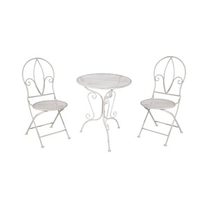 Outdoor Patio Garden Metal <strong>Bistro</strong> Chair <strong>Set</strong> Cafe Coffee Shop <strong>Wrought</strong> <strong>Iron</strong> Chair and Table <strong>Sets</strong> - Product Image 1