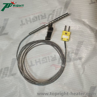 Sonde de température de type K pour four de cuisson et réfrigérateur, capteur de température de l'air ambiant avec pince de mesure, sonde K