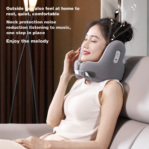 Saien meeoy Tai nghe bluetooth không dây hỗ trợ 360 độ với gối cổ xốp nhắm mục tiêu cho du lịch và bộ đồ giường xe hơi - Product Image 6