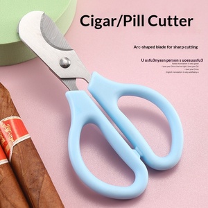 Ciseaux à cigares, coupe-cigares portable en acier inoxydable, couteau à cigares, perforateur, outil pour fumer les cigares - Product Image 3