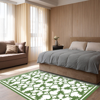 Maßgefertigter Azteken-Sonnenblumen-Kuhkopf Western-Stil Bodenmatte Teppich