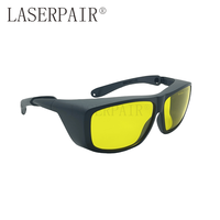 Gravure laser médicale industrielle marquant 79% haute transmission 200-460nm Lunettes de protection des yeux de sécurité au laser ultraviolet
