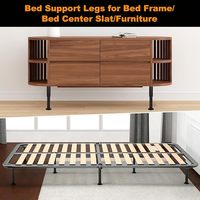 Pied de support central réglable en acier robuste pour renforcement des lattes de lit en bois