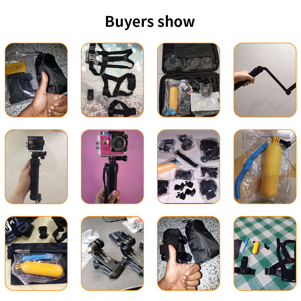 HONGDAK Factory Wholesale Action Camera Accessories Kit 50 in 1 Set for Go Pro Hero 13 12 11 10 9 8 7 6 gopro Accessories Camera