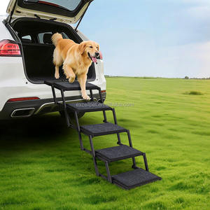 Hond Auto Trap Huisdier Ladder Opvouwbare Hond Auto Rit Met Antislip Oppervlak, Draagbare Huisdier Trappen Voor Auto <span class=keywords><strong>Suv</strong></span> En Vrachtwagen - Product Image 5