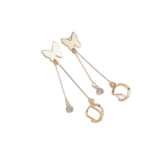 Manufacturers sell alloy opal stone butterfly crystal earrings for women - Product Image 4