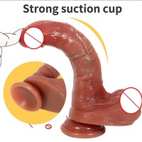 Realistischer Großer Silikon-Dildo mit Saugnapf Weiches Erotik-Spielzeug für G-Punkt-Stimulation Frauen Männer Fernbedienung Vibrierend