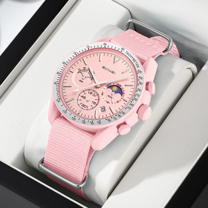 Reloj de Cuarzo para Hombre de Lujo, Personalizado con Logotipo OEM/ODM, Correa de Nailon, Resistente al Agua 30M, Esfera Grande, Reloj de Pulsera de Moda, Venta al Por Mayor - Product Image 4