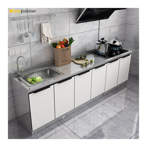 Modern Style European Wholesale Matt Grey Modernas Mueble de Cocina Lacquer Kitchen Cabinet