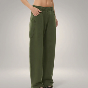 Unisex <b>Baggy</b> <b>Trousers</b> Wide Leg Sweatpants Streetwear Loose Fit Custom Embroidery Printing Logo OEM Supplier Canvas Fleece Lining - Product Image 1
