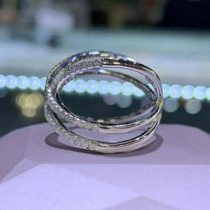 Anello in Oro Bianco con Diamante Taglio Brillante Rotondo Colore G Naturale Gioiello di Lusso da Donna per Fidanzamento - Product Image 3