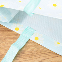 Sac d'épicerie non tissé pliable et réutilisable avec impression écologique personnalisée sac fourre-tout tissé PP laminé RPET
