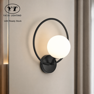 Applique Murale LED Moderne en Acrylique, CCT Sélectionnable, en Fer Noir, pour Intérieur, Chambre à Coucher, Chevet, 3000K 6000K - Product Image 1