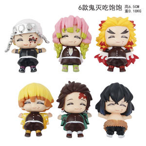 Nuovo Design <span class=keywords><strong>Anime</strong></span> Demon Slayer: Kimetsu no Yaiba - Statuetta in PVC di <span class=keywords><strong>Tanjiro</strong></span> <span class=keywords><strong>Kamado</strong></span> (6,5 cm) - Modello Completo in Plastica per Collezionisti - Product Image 4