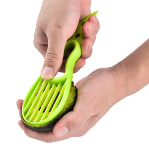 Avocado Slicer Plastic Knife With Grid For Easy Mashing And Slicing Fruit Tools - Product Image 4