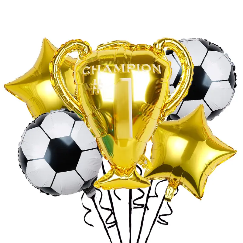 Troféu Copa Do Mundo Balão De Folha De Alumínio De Basquete De Futebol Para Esportes Reunião Decoração Do Partido