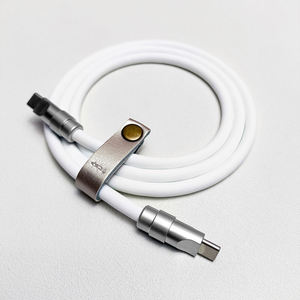 Câble USB-C vers Type C en silicone souple PD60W 100W 5A, transfert de données 480 Mbit/s, chargeur super rapide pour <span class=keywords><strong>iPhone</strong></span> 16 - Product Image 2