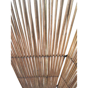 HMS 69 in legno marrone in metallo pieghevole divisorio di lusso in stile arte moderna stile mobile per la decorazione del giardino esterno curva Technics - Product Image 3