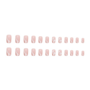 Vente chaude Ongles Artificiels Personnalisé ABS Pression Conception Paillettes Motifs En Forme De Coeur Ongles Décoratifs Ongles Portables - Product Image 5