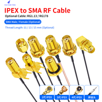 Câble coaxial RF HYT HYT-HU250 à conducteur en cuivre massif RG1.13/RG178 pour antenne WiFi GSM GPS 3G 4G, fil de raccordement d'extension