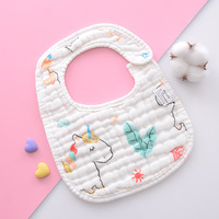Bavoir bébé de haute qualité en coton avec motif de dessin animé personnalisé