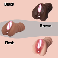 Männlicher Masturbator Taschenvagina Realistische Silikon-Naturtextur Enge Vagina und Anal für Männer Erwachsenen-Sexspielzeug Anus-Puppen
