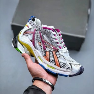 Baskets de sport montantes de luxe pour hommes, à lacets, avec amorti en caoutchouc, rehaussantes, pour la course et la marche, style décontracté et de créateur - Product Image 2