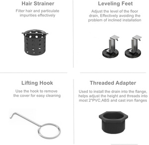 Desagüe de ducha de bañera de 24 '48' pulgadas Desague de Ducha Patrón de cubierta personalizable Drenaje de piso lineal de 1200MM - Product Image 6