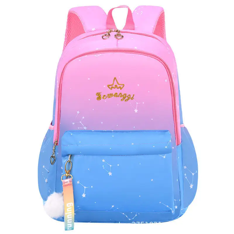 2022 casual bookbags schoolbag children girl student backpack kids rainbow school bags for girls