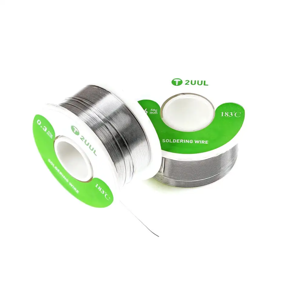 2UUL SC31 SC32 100 м 50 г диаметр канифоль твердый флюс паяльная проволока жестяная сварочная проволока для ремонта телефона 0,3/0,6 мм